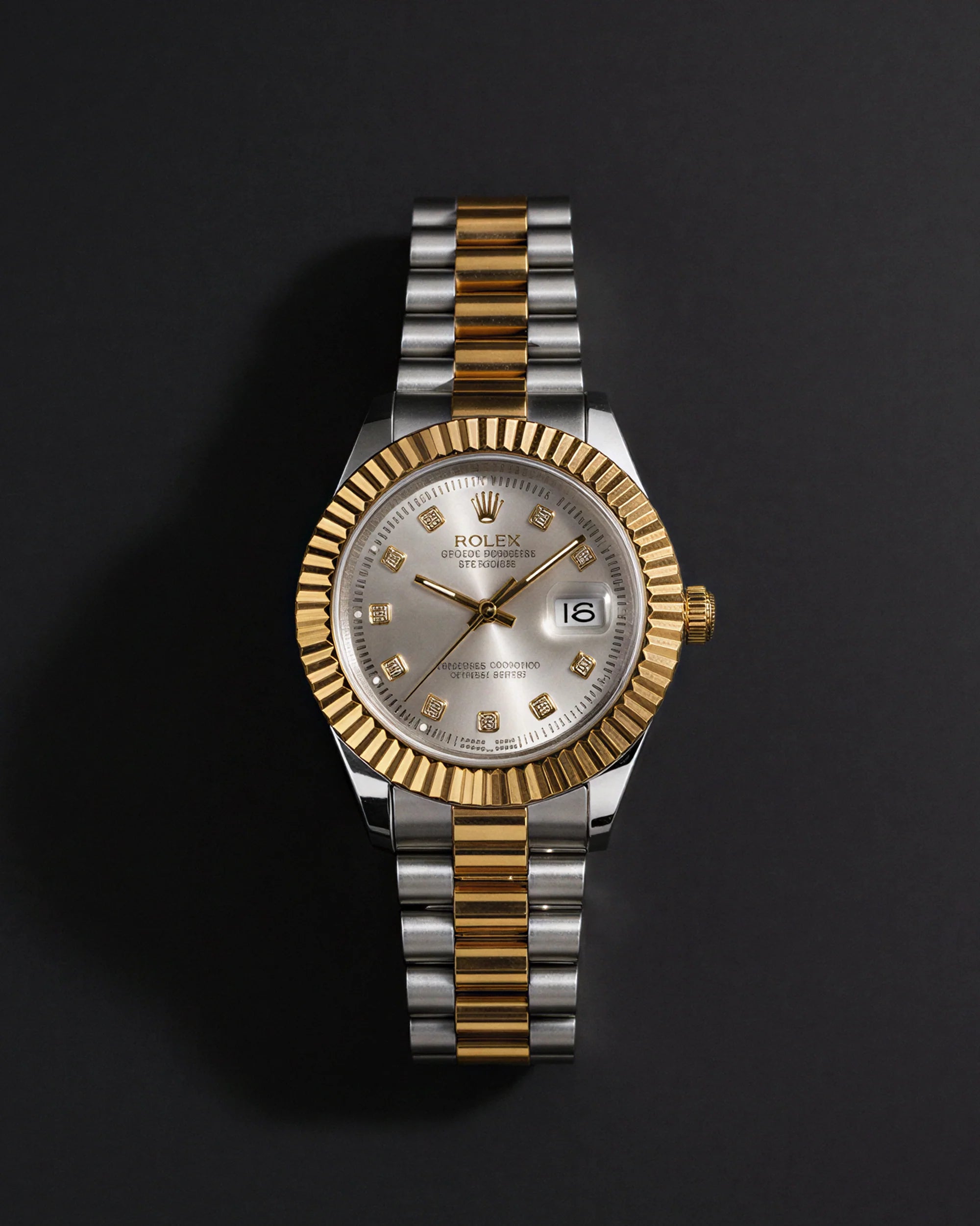 Prestige Silver Gold Watch