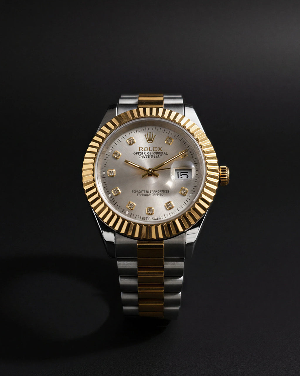 Prestige Silver Gold Watch