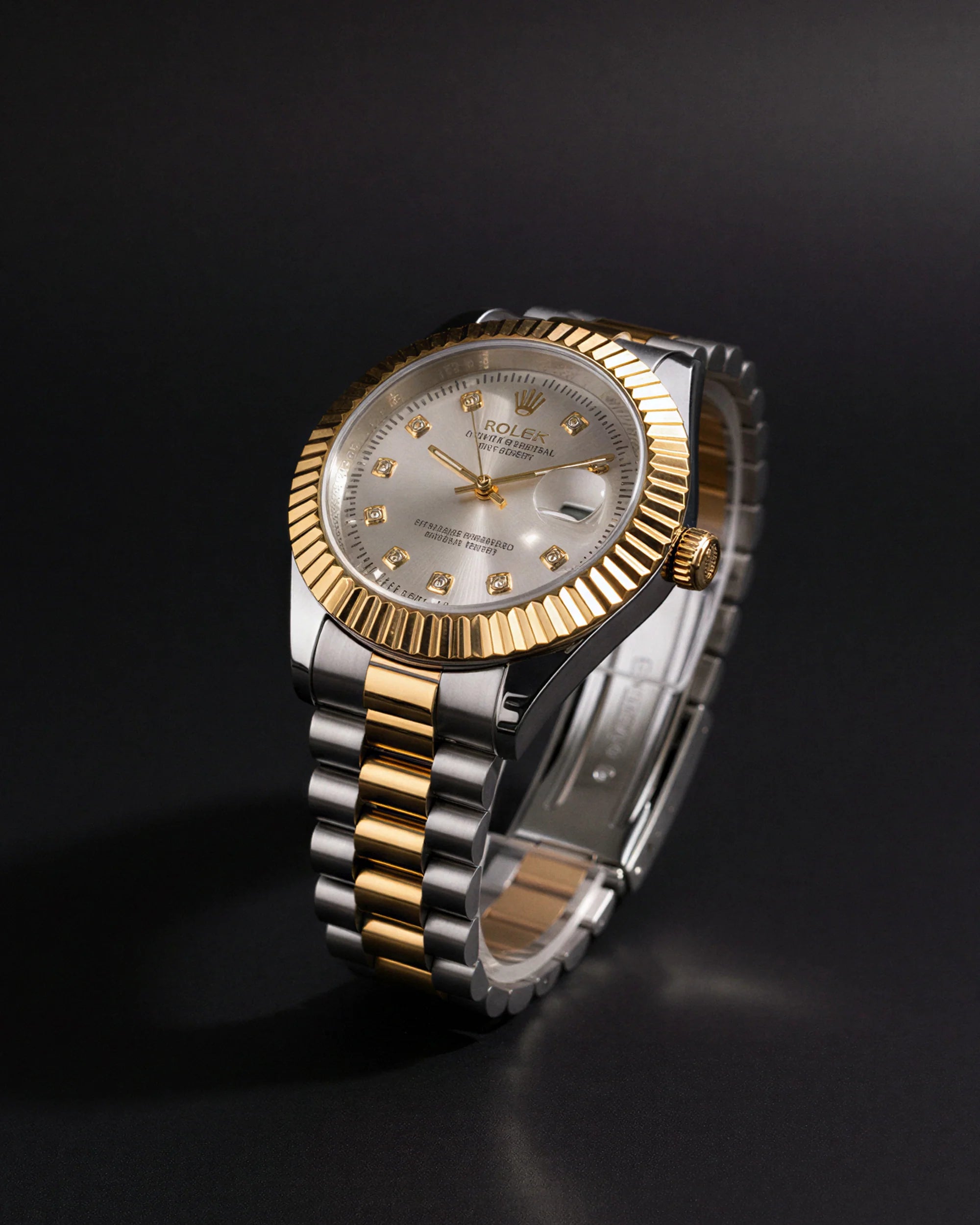 Prestige Silver Gold Watch